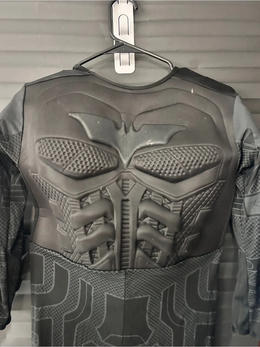 Men's Black Tactical Costume Jacket with Padded Chest